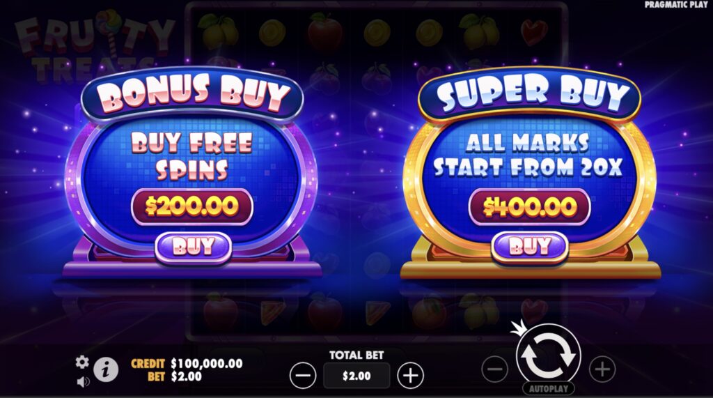 buy free spins feature